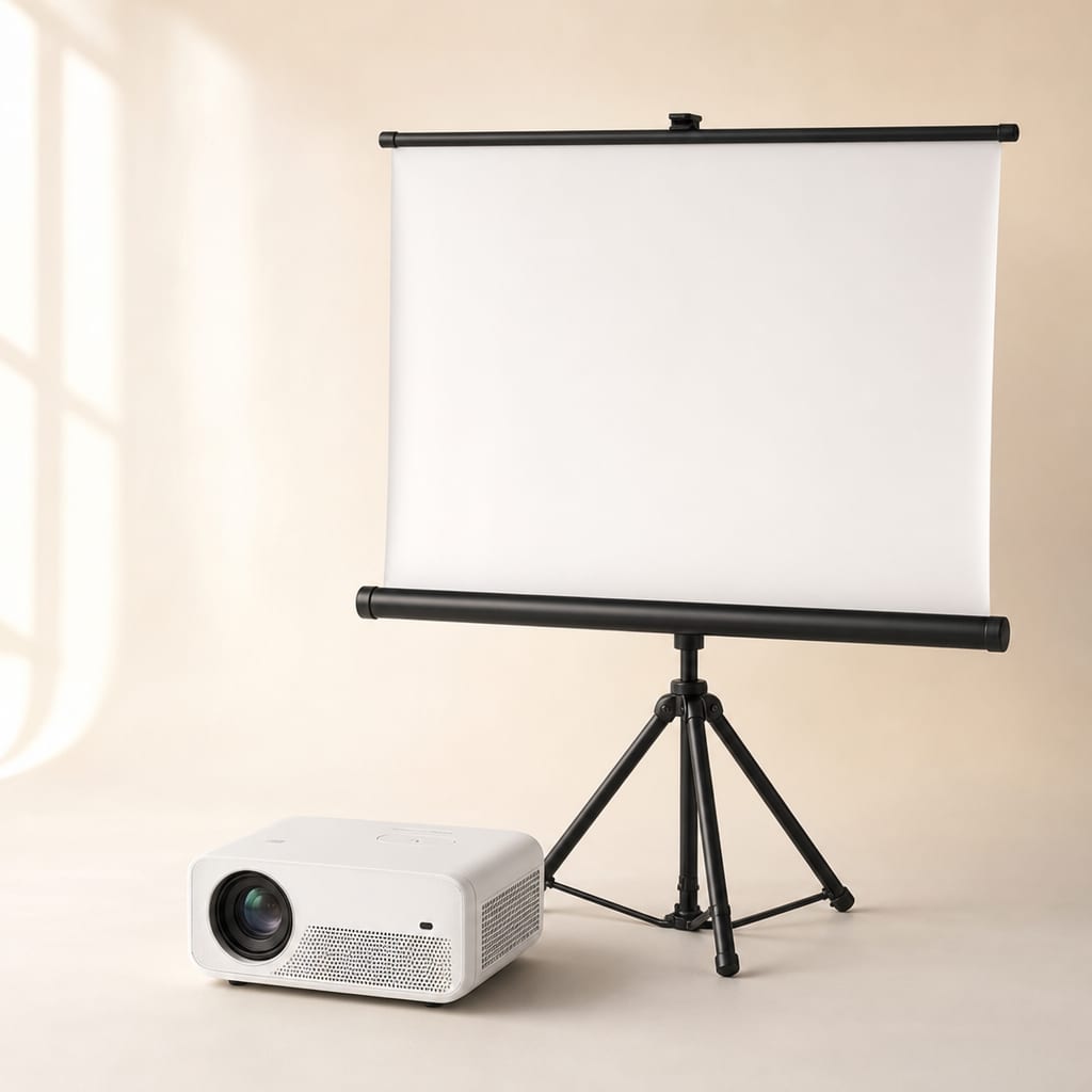 Proyector Full HD + telon 100"