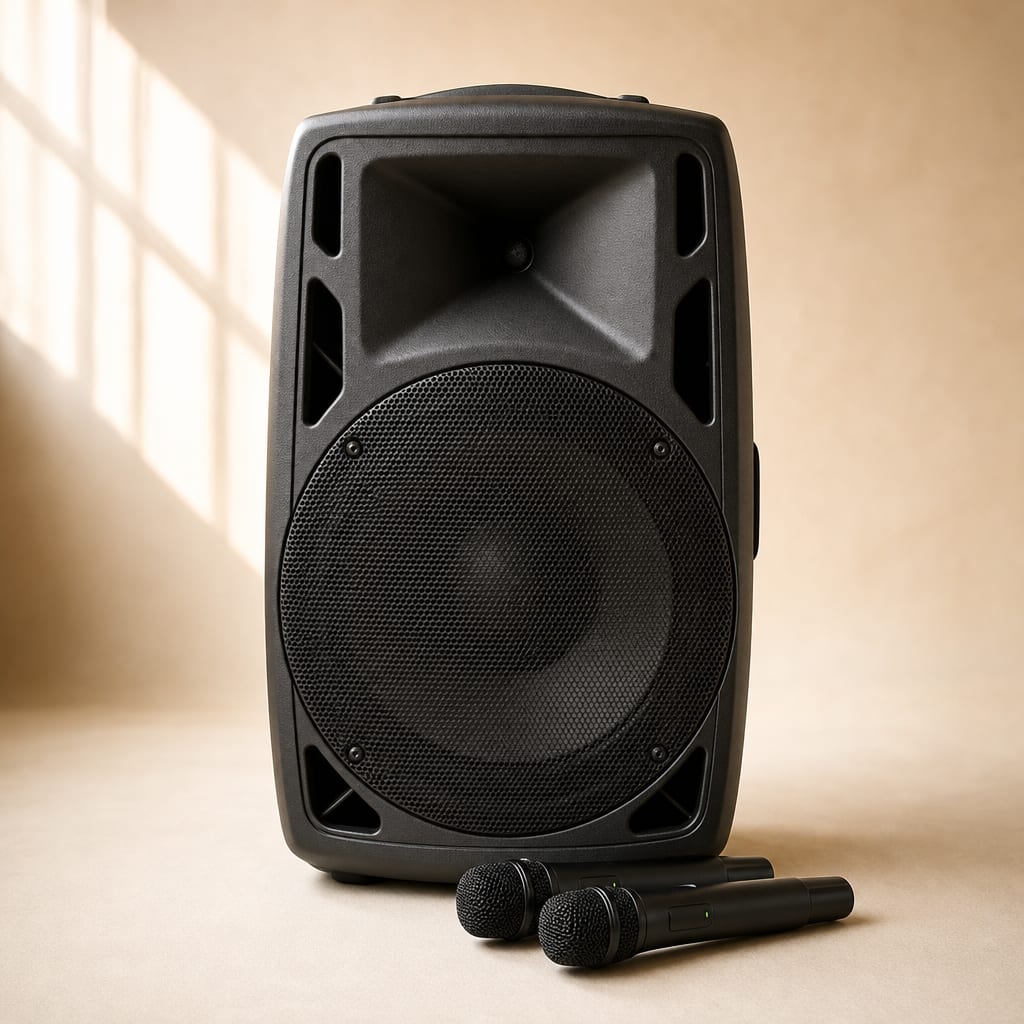 Set de sonido: parlante JBL + 2 microfonos